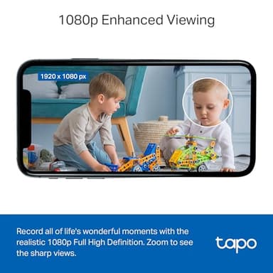 Tapo by TP-Link 1080P Indoor Security Camera for Baby Monitor, Pet Camera w/Motion Detection, 2-Way Audio, Night Vision, Cloud & SD Card Storage, Works w/Alexa & Google Home, Black, C101(4-Pack) - Image 3
