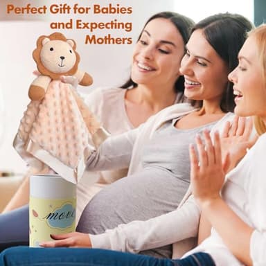 Loveys for Babies, Soft Baby Security Blanket Lovies for Babies, Stuffed Animals Blankie for Newborn Infant with Baby Snuggle Toy, Baby Boys Gilrs Gifts Lion Security Blanket 16 Inch - Image 7