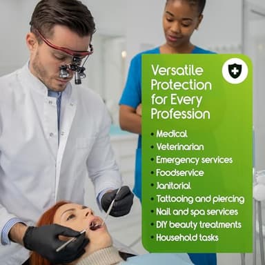 Inspire Black Nitrile Gloves HEAVY DUTY 6 Mil Chemical Resistant Medical Cooking Cleaning Disposable Glove - Image 6