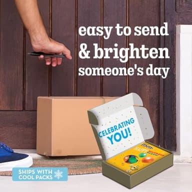 M&M'S Peanut Milk Chocolate Candy Happy Birthday Card and Gift Box All in One Birthday Present for All Ages, 10.05 Oz Box - Image 5