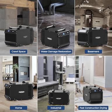 ALORAIR 145 Pint Crawl Spaces Dehumidifier with Pump and Drain Hose, Auto Defrost for Crawlspaces, Commercial, Basements, and Large Rooms up to 1800 Sq.Ft - Image 6