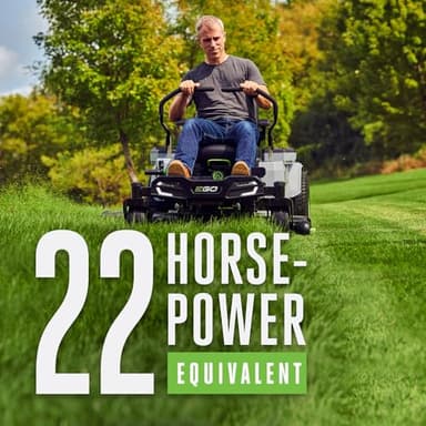 EGO Power+ Electric Riding Lawn Mower, 42" Deck with Zero Turn Radius, Includes (4) 56V 10.0Ah Batteries and Charger - ZT4204L - Image 3