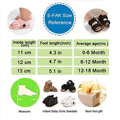 E-FAK Baby Boys Girls Summer Sandals Closed-Toe Non-Slip Rubber Sole Toddler Toddler First Walker Shoes(12-18 Months Toddler,01 Black) - Image 6