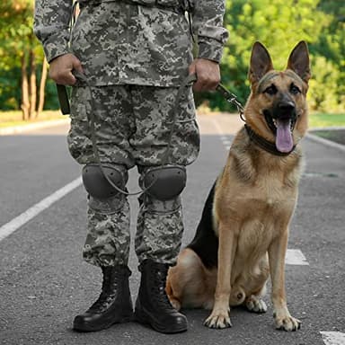 NORTIV 8 Men's Military Tactical Work Boots Side Zipper Leather Motorcycle Combat Boots Trooper(6-8 Inches),Size 9,Black-8 Inches - Image 7