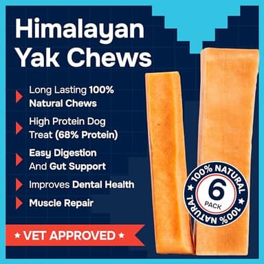 100% Natural Yak Cheese Himalayan Made Dog Chews All Breeds - Lactose Free Yak Chew for Small Medium & Large Dogs - Dental Cleaning Dog Chews for Aggressive Chewers - Long Lasting Odor & Gluten Free - Image 2