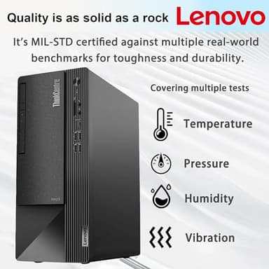 Lenovo ThinkCentre Business Desktop| Intel Quad-Core Processor | 64GB RAM | 1TB SSD & 1TB HDD | Support Upto 3 Monitors | HDMI & USB-C | Ethernet | Wi-Fi | Bluetooth | Keyboard & Mouse| Windows 11 Pro - Image 7