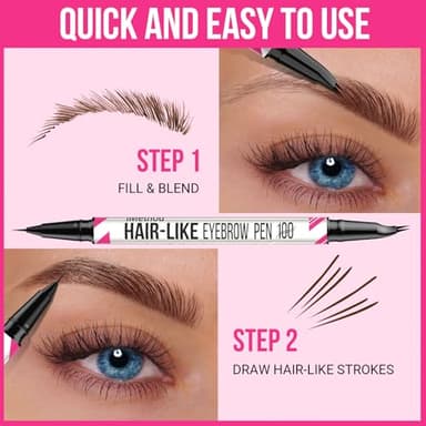 iMethod Curved Eyebrow Pen - Eyebrow Pencil, Brow Pencil 2-in-1 Dual-Ended Microblading Eyebrow Pen with Curved Tip and Precise Brush-Tip for Natural Hair-Like Brows, Last All-Day, Light Brown - Image 5