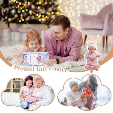 SPICIMOMO Realistic Reborn Baby Dolls Girl - Lifelike Real Life Full Body Vinyl 18 Inches Baby Doll That Looks Real, Gift for Toddlers Kids 3+ - Image 7
