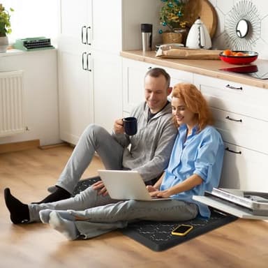 Villsure Kitchen Mat and Rugs, Cushioned Anti Fatigue Kitchen Mats, 1/2 Inch Thick Waterproof Non-Slip Kitchen Runner Rug, Heavy Duty Ergonomic Comfort Standing Desk Mat for Kitchen, Office, Laundry - Image 7