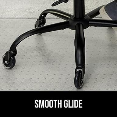 GORILLA GRIP Slip Resistant Office Chair Mat for Carpet Floors, 36x48 Lip Smooth Glide Under Desk Carpeted Floor Protector, Heavy Duty Plastic Computer Mats for Rolling Work and Gaming Chairs, Clear - Image 5