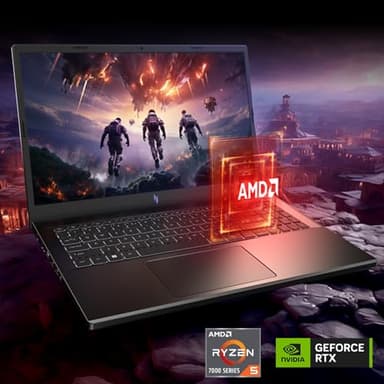 acer Nitro V Gaming Laptop | AMD Ryzen 5 7535HS Hexa-Core Processor | NVIDIA GeForce RTX 4050 Laptop GPU | 15.6" FHD IPS 144Hz Display | 8GB DDR5 | 512GB SSD | WiFi 6 | Backlit KB | ANV15-41-R5N6 - Image 3