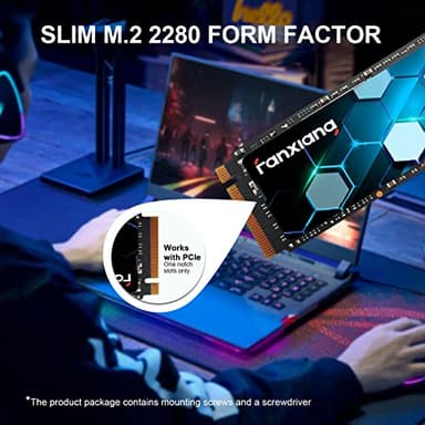 S500 Pro 2TB NVMe SSD M.2 PCIe Gen3x4 2280 Internal Solid State Drive, SLC Cache 3D NAND TLC, Up to 3500MB/s, Compatible with Laptop and PC Desktops(Black) - Image 4