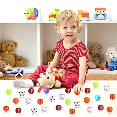 42 Pack Sport Party Favors, Mini Fidget Spinner Sport Ball Toys for Kids Fidget Toys Soccer Baseball for Kids 6-8 8-12 Goodie Bag Stuffers Christmas Birthday Gifts Treasure Box Classroom Prizes - Image 2