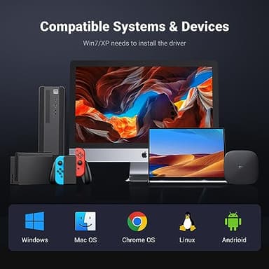 UGREEN USB to Ethernet Adapter, 5 in 1 USB Hub with Ethernet, Plug and Play, Multiport Network Adapter with 3 USB 3.0 Port, Gigabit RJ45, USB-C Power Port Compatible for Laptop MacBook XPS Windows 11 - Image 7