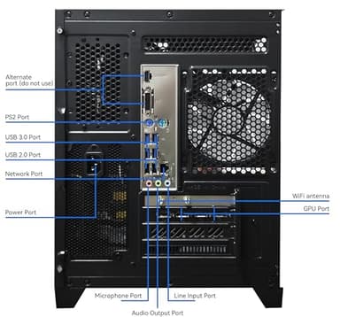 YAWYORE Gaming PC Desktop Computer, Ryzen 7 5700X,RTX 4060,32GB DDR4 RAM and 1TB M.2 NVMe SSD, 240 Liquid Cooler, ARGB Fans,Game Design Office (R7 5700X / RTX 4060 / 32GB DDR4 / 1TB SSD) - Image 5