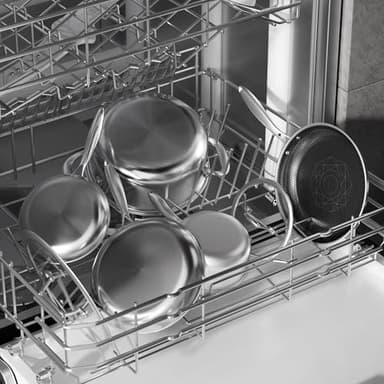 COOKER KING Stainless Steel Cookware Set, Pots and Pans Set Non Stick, Hybrid Ceramic Cookware, Frying Pans, Saucepans & Stock Pot with Glass Lid, Non-Toxic, Oven Safe, Induction Compatible - Image 8
