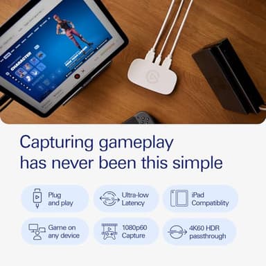 Elgato Game Capture Neo – USB Portable Capture Card 4K60 HDR Passthrough, 1080p60 Video Recording – For PS5/Xbox/Switch/iPhone – In OBS, Quicktime and more - Plug & Play/Works on Laptop, PC, Mac, iPad - Image 2