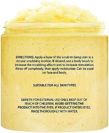 Brooklyn Botany Sweet Orange Body Scrub - Moisturizing and Exfoliating Body, Face, Hand, Foot Scrub - Fights Stretch Marks, Fine Lines, Wrinkles - Great Gifts for Women & Men - 10 oz - Image 4
