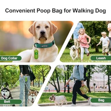 Lesibag Dog Poop Bags Rolls With Dispenser, Strong and Leak-proof Waste Bags for Pets, Floral Scented, 420 Count (28 Packs of 15), 13 Inch x 9 Inch (Green) - Image 6