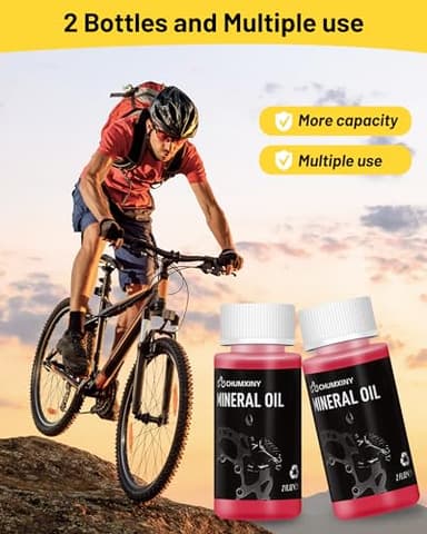 CHUMXINY Brake Bleed Kit for Tektro-TRP Hydraulic Brakes, Includes 120ml of Mineral Brake Fluid, Clear Funnel and Metal Connecto - Image 3