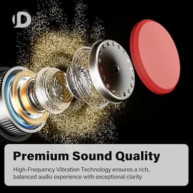 Yistao Bone Conduction Headphones, Open Ear Headphones Wireless Earphones, 32GB MP3, 8 Hours Playtime, Bluetooth 5.3, IP68 Waterproof Earphones for Running and Fitness Workout - Red - Image 2