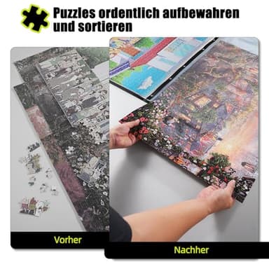 ALL4JIG Puzzle Storage Folder Keeper for Jigsaw Enthusiasts Puzzle Space-Saving Organizer Accessories for Adults Holds 20 Puzzles, HD Film Pockets - Image 7