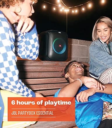 JBL Partybox Encore Essential: 100W Sound, Built-in Dynamic Light Show, and Splash Proof Design, Black - Image 6