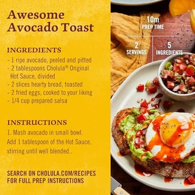 Cholula Hot Sauce Multipack, Original, Product of Mexico, Gift Set Includes Three 12 Fl Oz Bottles, Blend of Arbol & Piquin Peppers with Spices for Eggs, Rice, Tacos, Huevos Rancheros & More, 3 count - Image 10