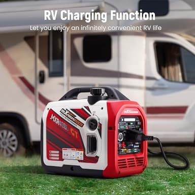 maXpeedingrods 4000 Watt Dual Fuel Inverter Generator with Bluetooth® Control Start and Display, RV Ready, Electric Start, Quiet for Outdoor Camping, Home Backup, Garden，PGMA Compliant - Image 4