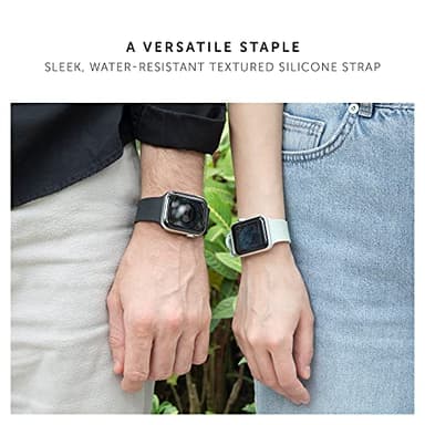 Native Union Curve Strap for Apple Watch 38/40/41/42mm – Water-Resistant Sleek Textured Silicone Strap – Embedded Stainless Steel Hardware – All-Day Versatility (Sage) - Image 4