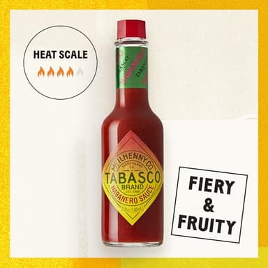 TABASCO Brand Habanero Sauce, Spicy & Fruity Habanero Hot Sauce, Bulk Plastic Jug, Jamaican-Style, Perfect for Large Recipes, Great on Jerk Chicken, Shrimp Kabobs, & More, 64 Fl Oz (Pack of 1) - Image 2