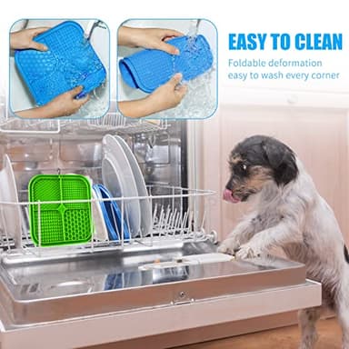 Honomastry Lick Mat for Dogs, Premium Lick Pad with Suction Cups for Dog Anxiety Relief, Slow Feeder Dog Bowls, Bathing, Grooming and Training. - Image 6