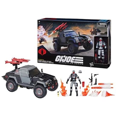G.I. Joe Classified Series #120, Cobra Night Attack 4-WD Stinger & Driver, Collectible 6 Inch Action Figure & Vehicle with 8 Accessories - Image 12