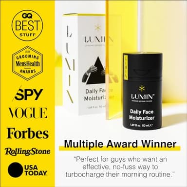 Lumin - Daily Face Moisturizer for Men - with niacinamide, Mens Face Lotion, Mens Skin Care, Ideal for normal & combination skin, 50ml, 1-Pack - Image 5