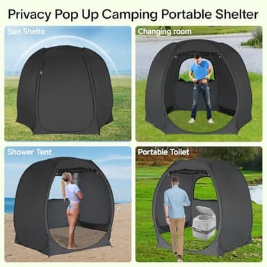Alvantor Pop Up Screen Tent House Room Instant Outdoor Camping Canopy Sun Shelter Gazebo for Patio, Backyard & Deck, Privacy Tent(2-10 People, 8'x8' 10'x10' 12'x12') - Image 5