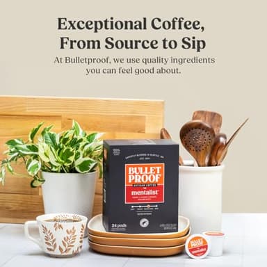 Bulletproof The Mentalist Medium-Dark Roast Single-Serve Pods, 24 Count, Clean Coffee Tested for Toxins, Packaging May Vary - Image 4