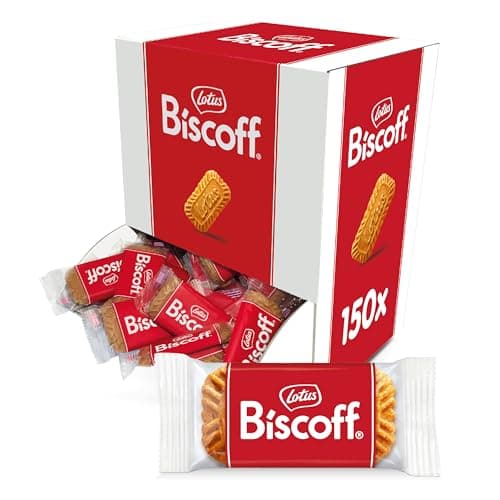 Lotus Biscoff Cookies – Caramelized Biscuit Cookies – 150 Cookies Individually Wrapped – Vegan, 0.2 Ounce (Pack of 150) - Image 1