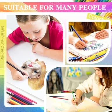 SRISE Colored Pencils for Adult Coloring Books, 48 Colored Pencil Set for Artist Sketching Drawing Pencils & Supplies, Pre-sharpened Coloring Pencils Set for Beginners, Art Supplies for Drawing - Image 8