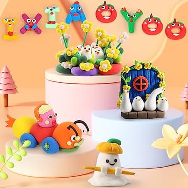Ixiaoyoo Air Dry Clay, 100 Colors Modelling Clay for Kids, Safe & Non-Toxic, DIY Model Art & Crafts Toys with Sculpting Tools, Home Party Favors, Birthday & Christmas Gifts for Ages 3-12 Boys & Girls - Image 8