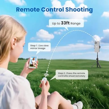 Vlog Selfie Monitor Screen iPhone, 4K 60fps Recording, Wireless Screen Mirroring with Remote Control, Magnetic Fixation, 180° Rotation, 3 Levels of Brightness, Compatible with iPhone & Android - Image 7