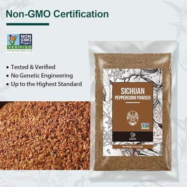 Soeos Sichuan Peppercorn Powders, 4oz (113g), Szechuan Peppercorn Powders, Crushed Green Sichuan Peppercorns Powder, Ground Pepper Powders - Image 4