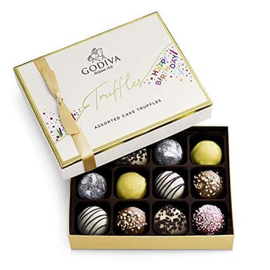 Godiva Chocolatier Birthday Truffles Assorted Chocolate Gift Box, 12 pc. - Image 1