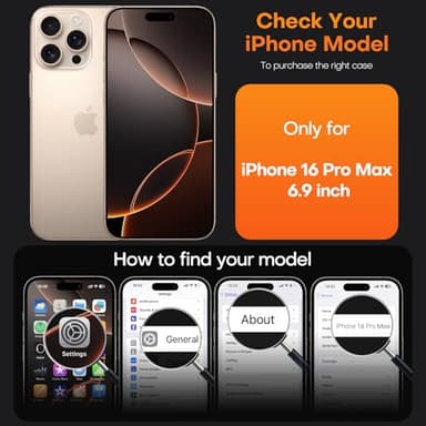 TAURI 3 in 1 for iPhone 16 Pro Max Case, Compatible with MagSafe [Not-Yellowing] with 2X Screen Protectors, Military-Grade Protection, Shockproof Slim Magnetic Case for 16 ProMax 6.9", Clear - Image 7