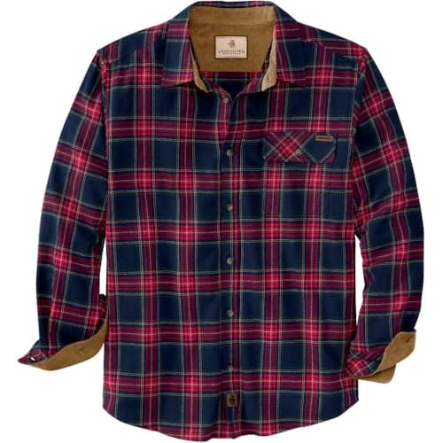 Legendary Whitetails Men's Standard Buck Camp Shirt, Tartan Red Plaid, XX-Large - Image 1