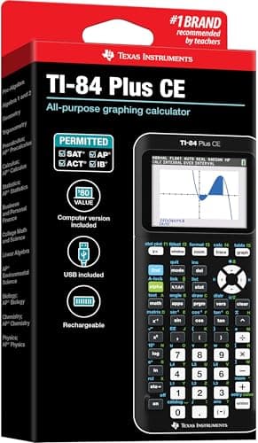 Texas Instruments TI-84 Plus CE Color Graphing Calculator, Black - Image 6