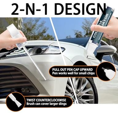 218 Attitude/Midnight Black Metallic Touch Up Paint for Toyota, Car Paint Pen Scratch Repair Two-In-One Touch Up Paint, Premium Car Scratch Remover for Deep Scratches - Image 5