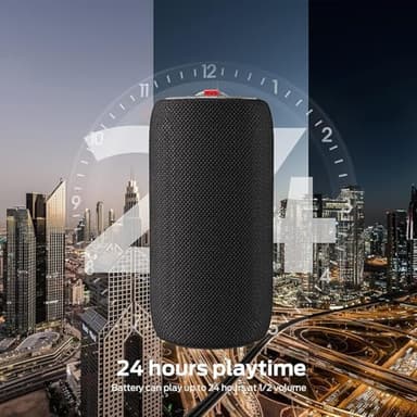 Monster S310 Upgraded Bluetooth Speaker, Portable Speaker, 30W True Wireless Stereo Pairing Deliver Dynamic Sound, IPX6 Waterproof, Bluetooth 5.2 Built-in Mic, 24H, for Family Outdoor Black - Image 5