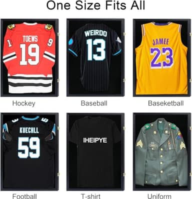 IHEIPYE Jersey Frame Display Case 3 Pack - Large Sport Jersey Shadow Box with UV Protection Acrylic for Baseball, Basketball, Football, Soccer, Hockey, Shirt and Uniform - Image 5