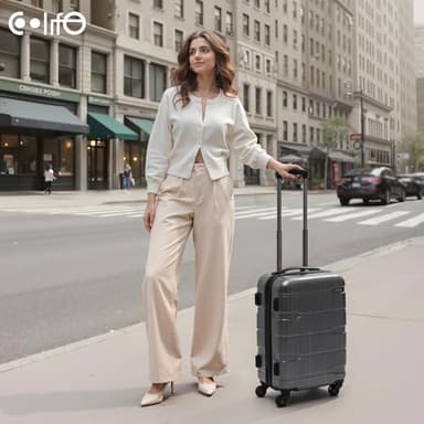 Coolife Luggage Expandable(only 28") Suitcase PC+ABS Spinner Built-In TSA lock 20in 24in 28in Carry on - Image 7