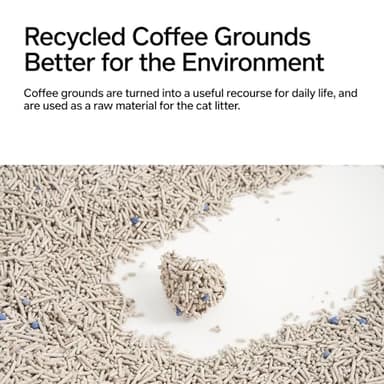 pidan Tofu Cat Litter with Recycled Coffee Grounds,Clumping,Flushable,Ultra Absorbent and Fast Drying, 100% Natural Ingredients Litter,Really Dust-Free,Less Scattering (5.3lb×1bag) - Image 6